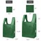 Wrapables JoliBag Nylon Reusable Grocery Bag, 2 Pack, Hunter Green